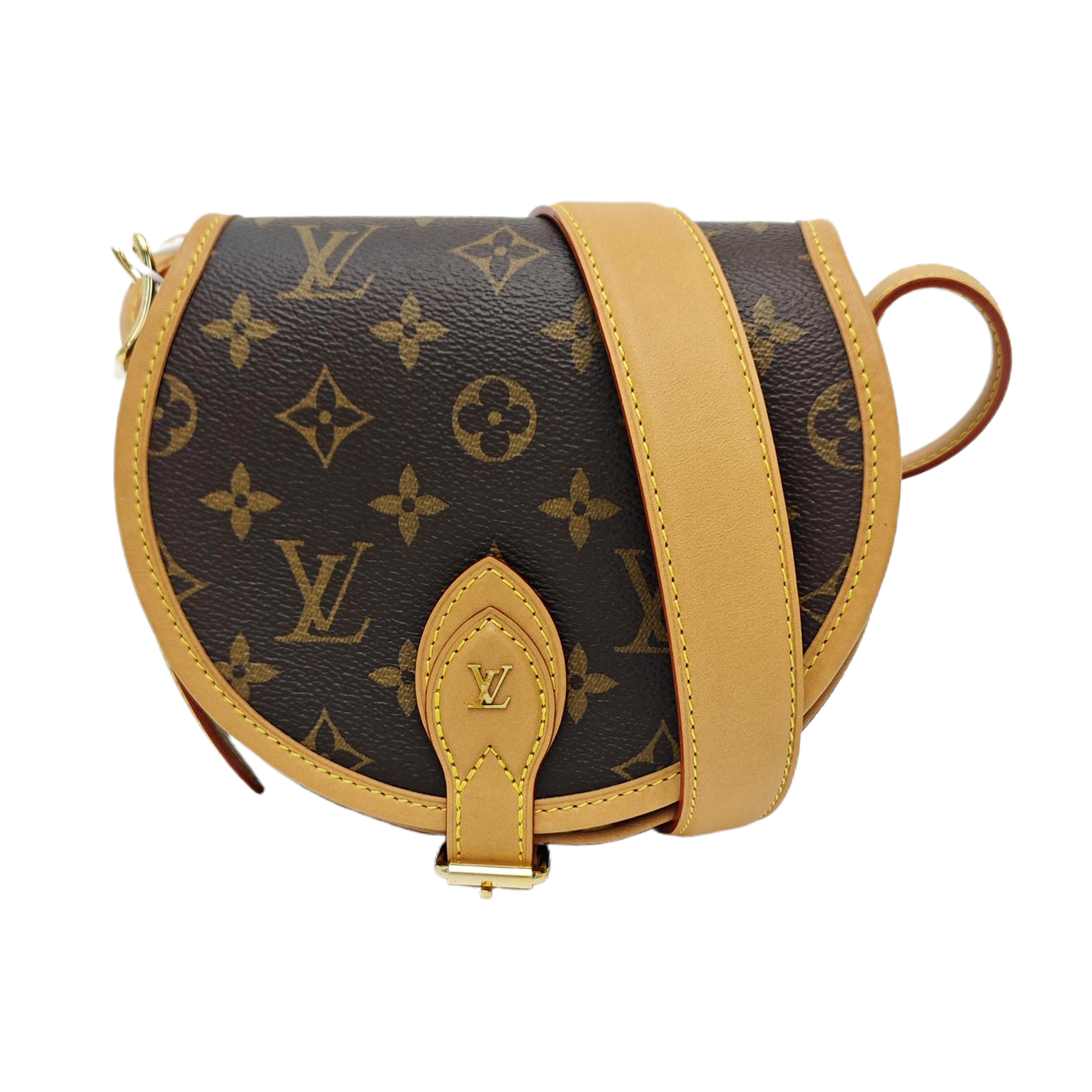 TAMBOURINE Monogram Coated Canvas Brown