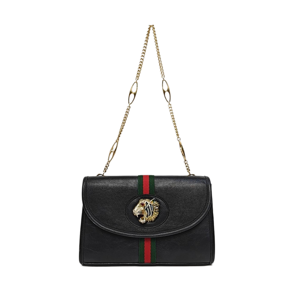 Rajah Small Calfskin Black