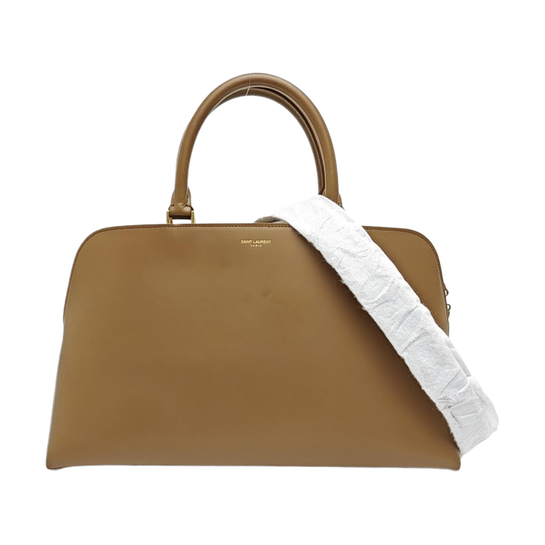 Calfskin Shoulder Bag Brown
