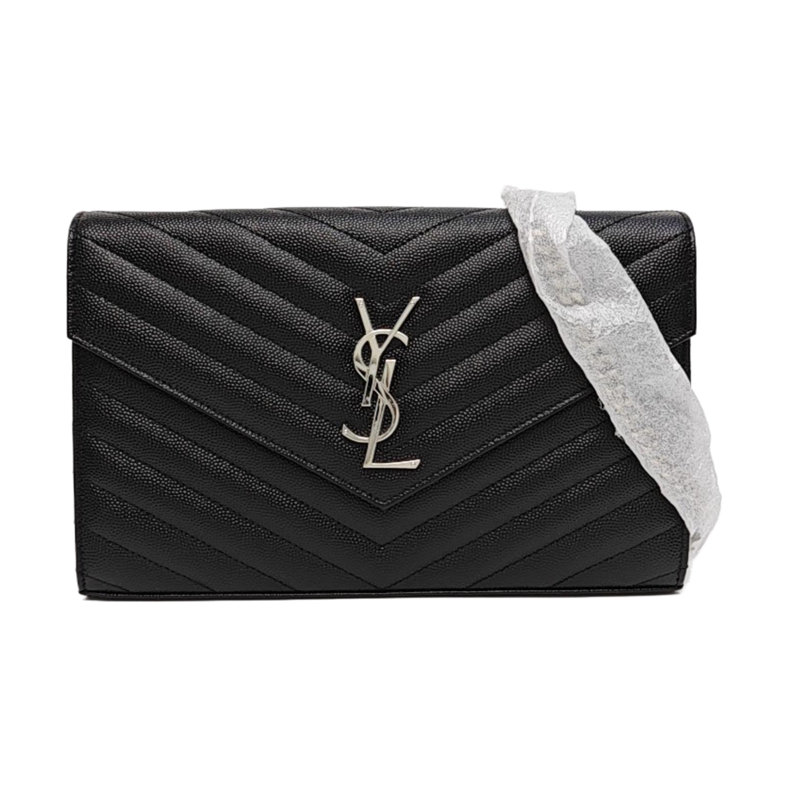 MONOGRAM Medium Chevron Calfskin Black