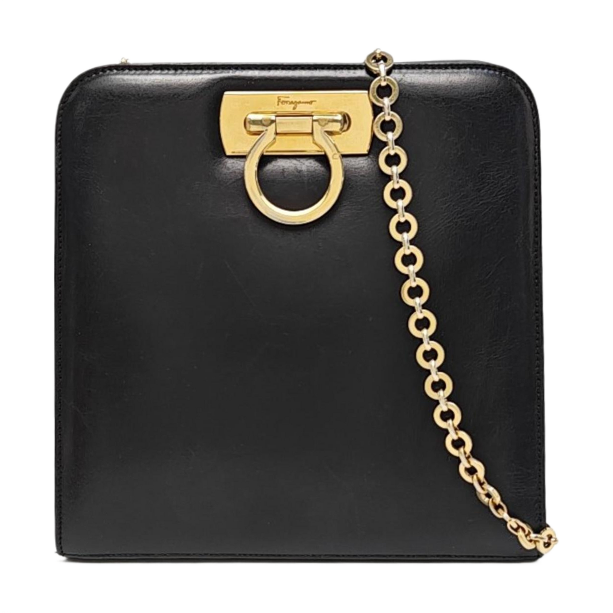 Calfskin Shoulder Bag Black