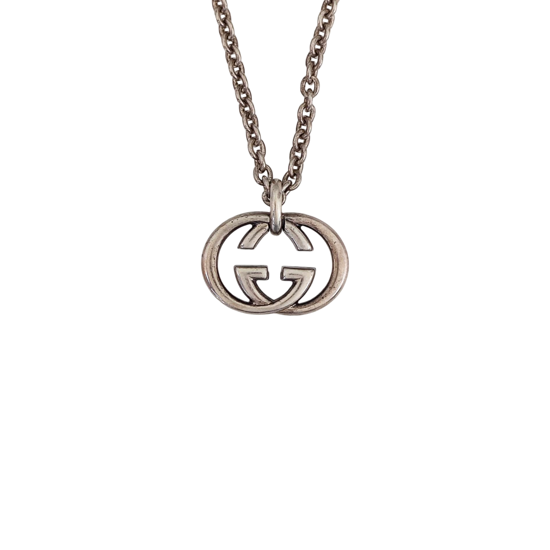 Interlocking G 925 Sterling Silver Necklace