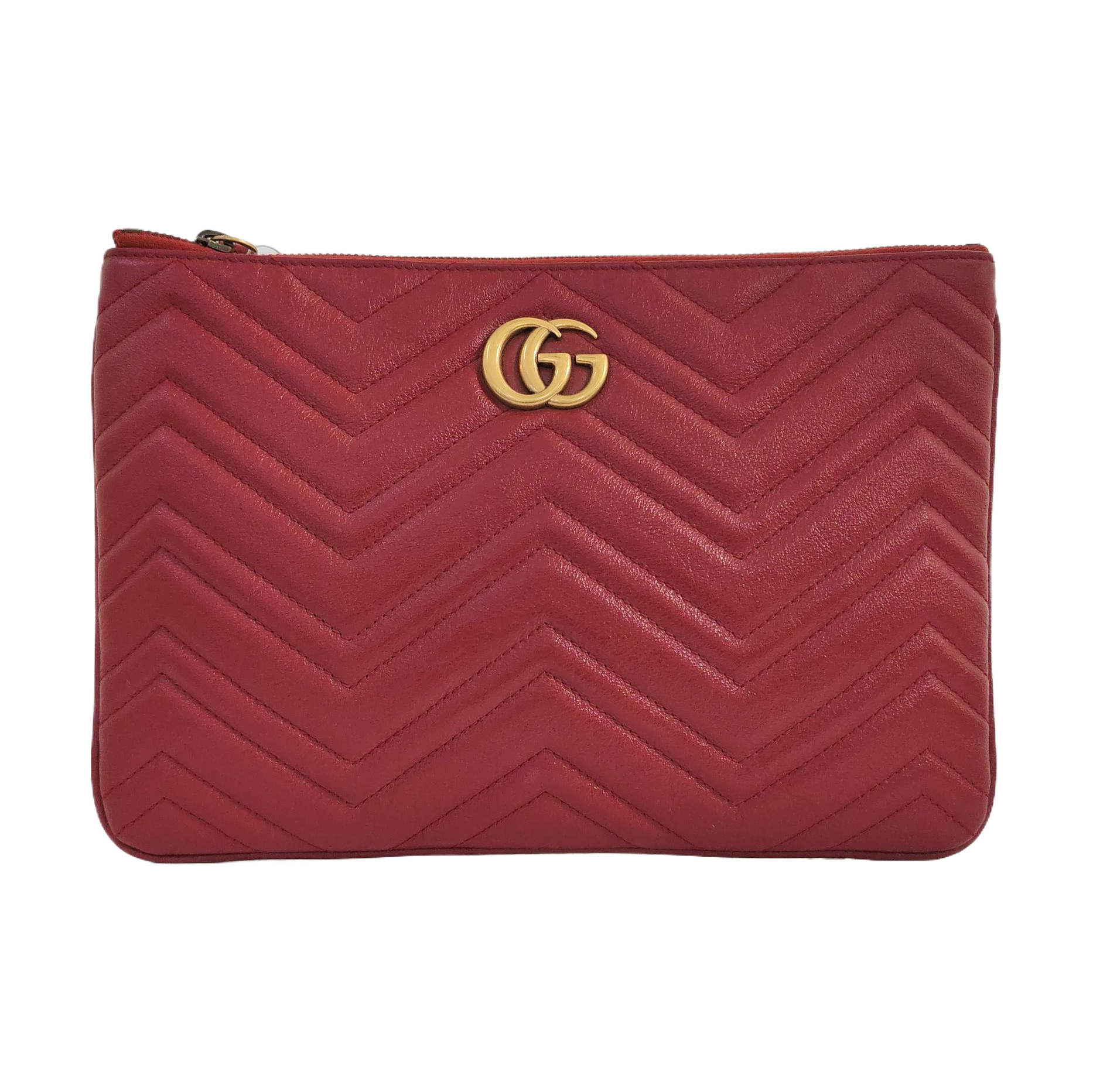 Quilted Calfskin Red