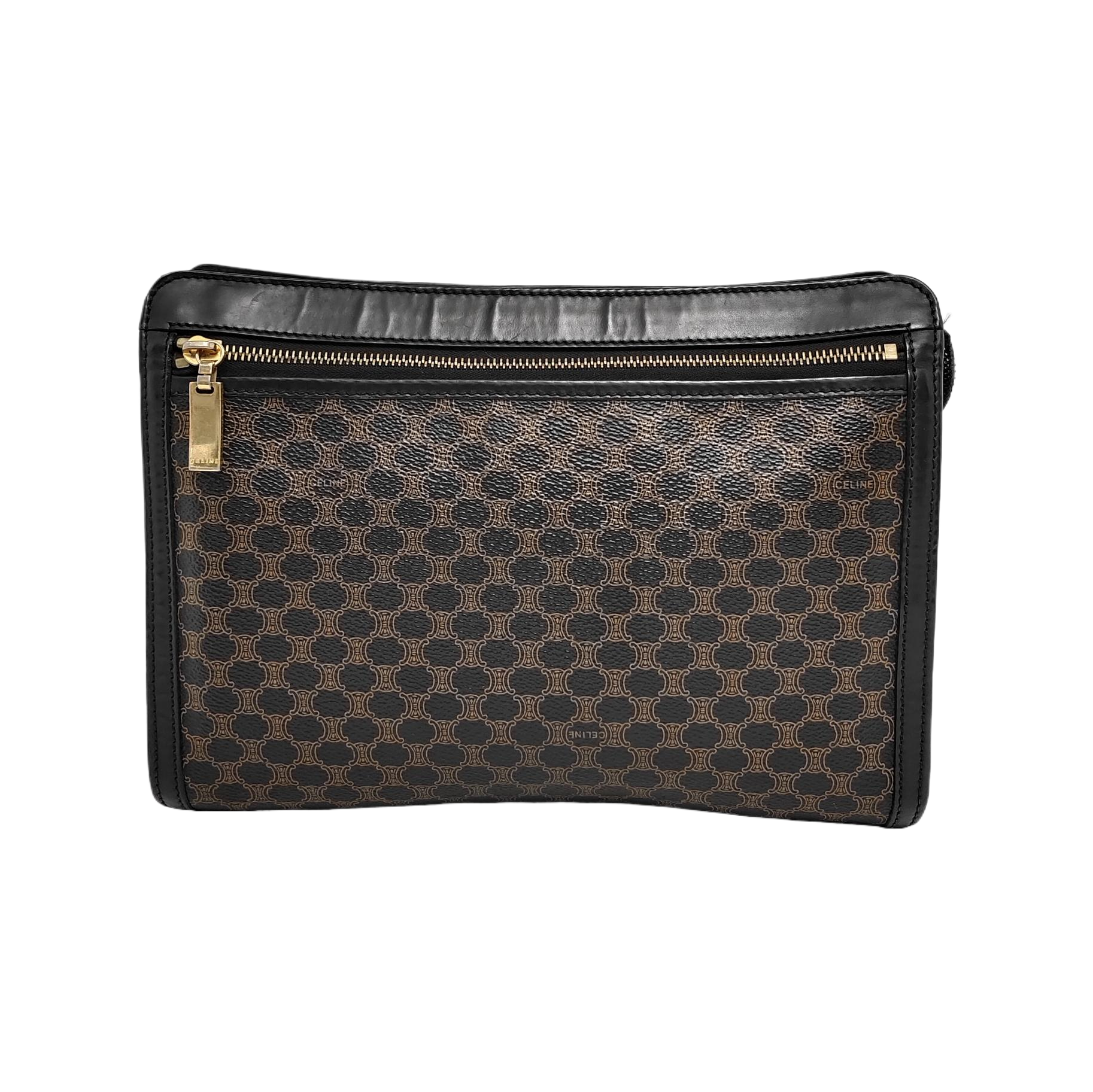 MACADAM CLUTCHES Coated Canvas Black