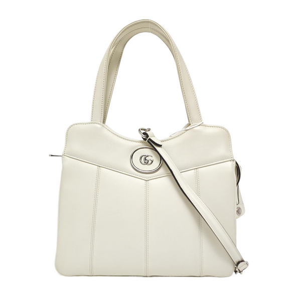 Calfskin Shoulder Bag White