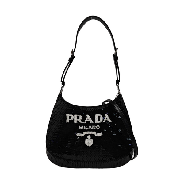 Sequins Shoulder Bag Black