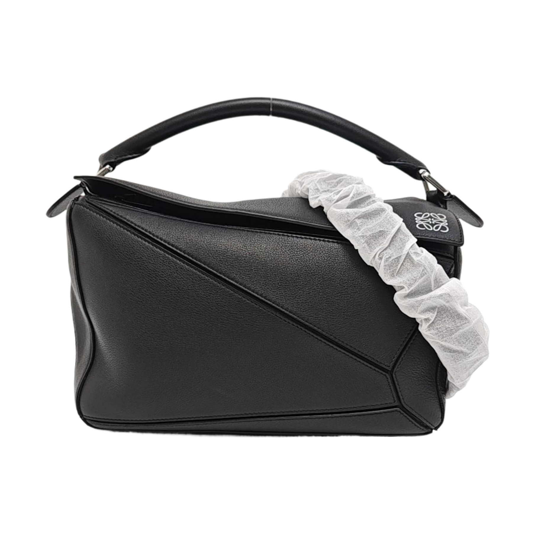 Puzzle Medium Calfskin Black