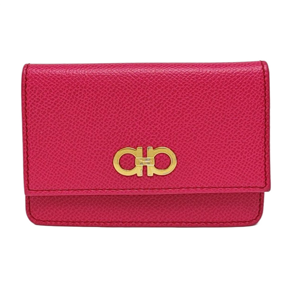 Calfskin Card Holder Red