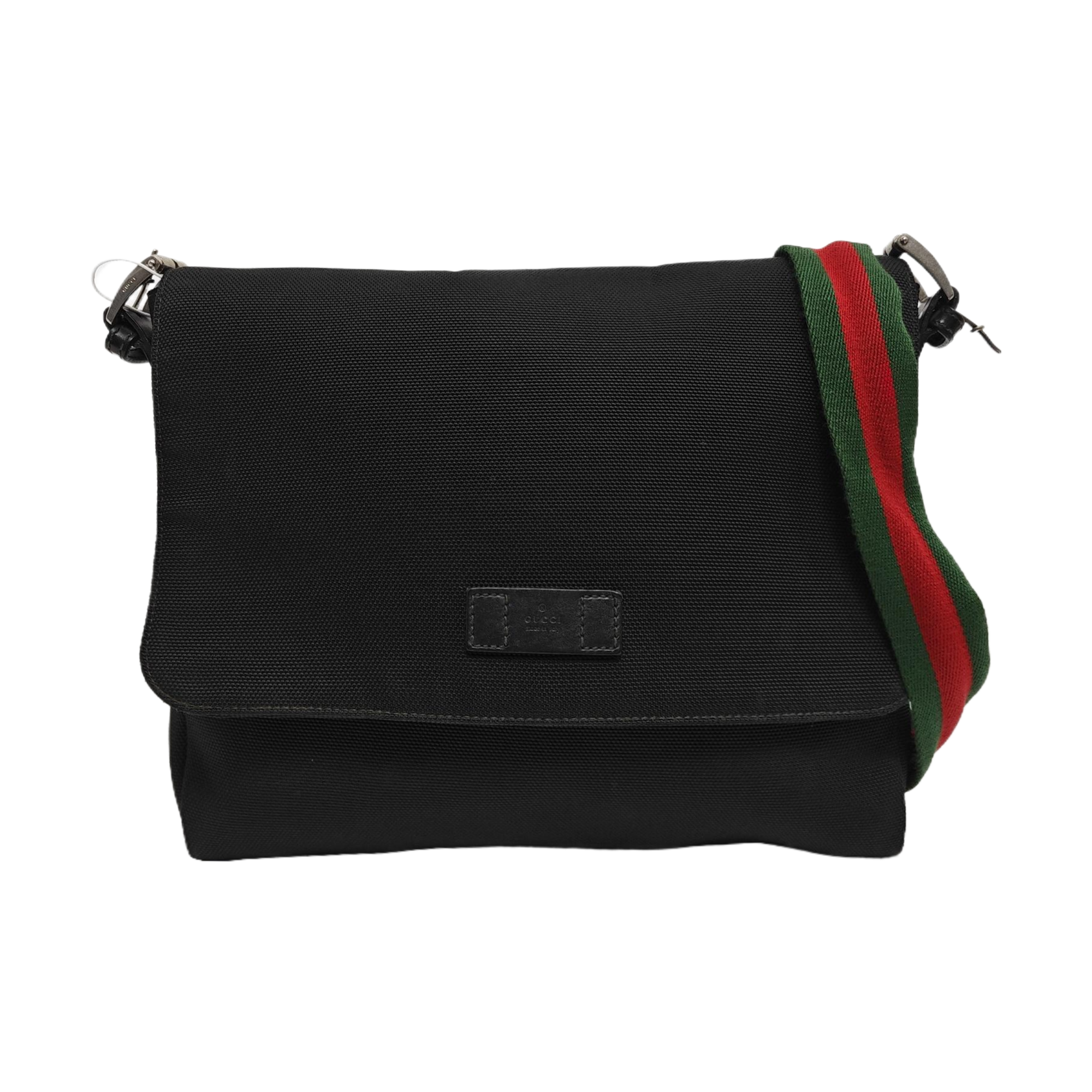 Authenticated pre-owned  Messenger Fabric Black - Shoulder Bag at Looply