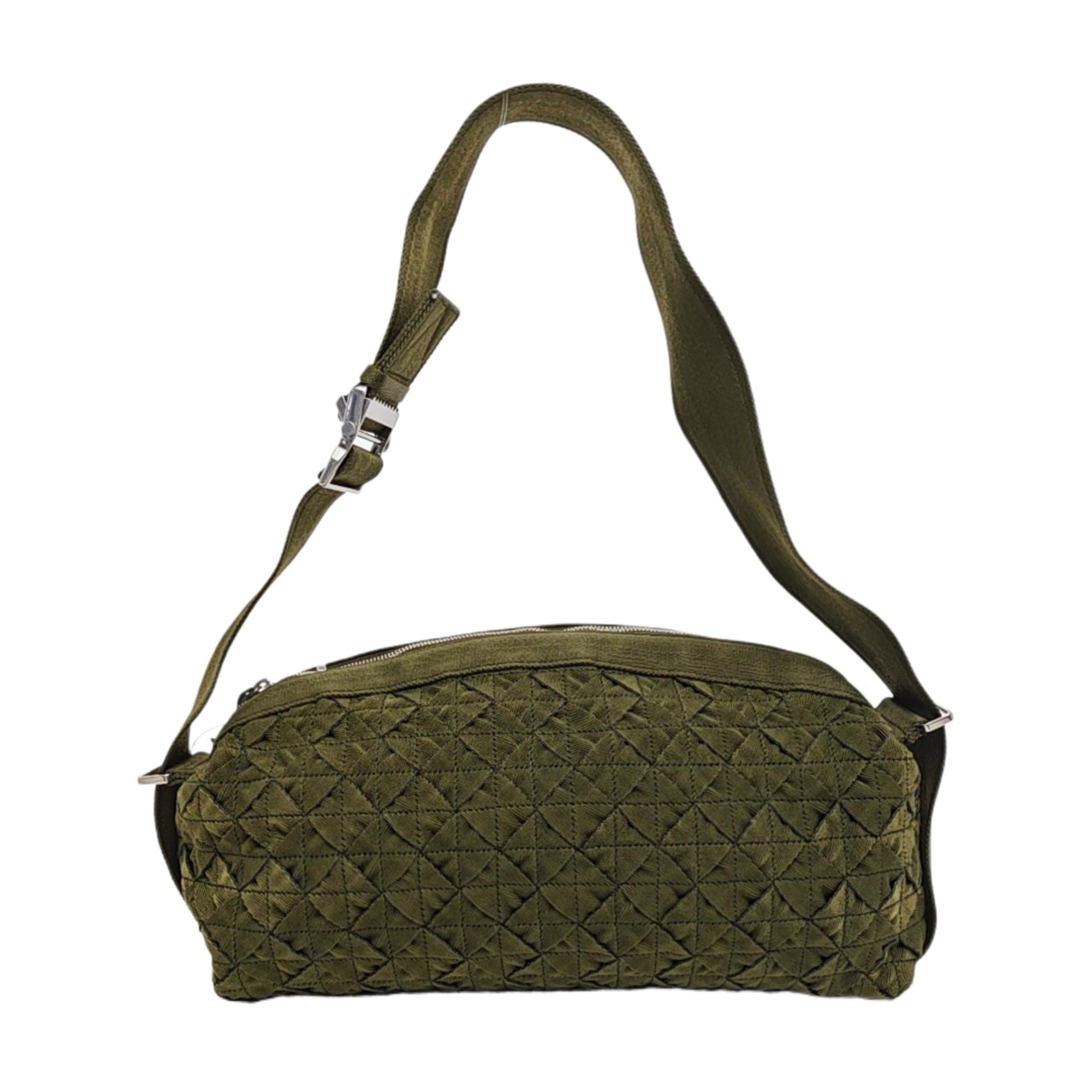 Fabric Shoulder Bag Green