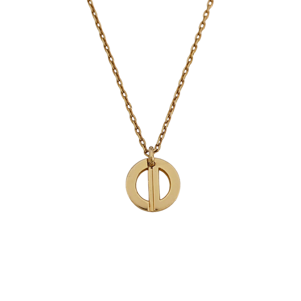 Petit CD Metal Gold Necklace