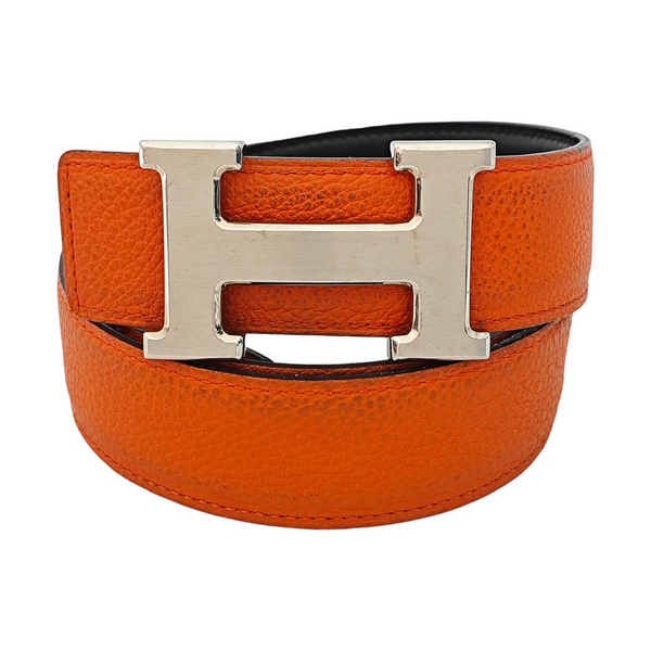 Leather Belt Orange