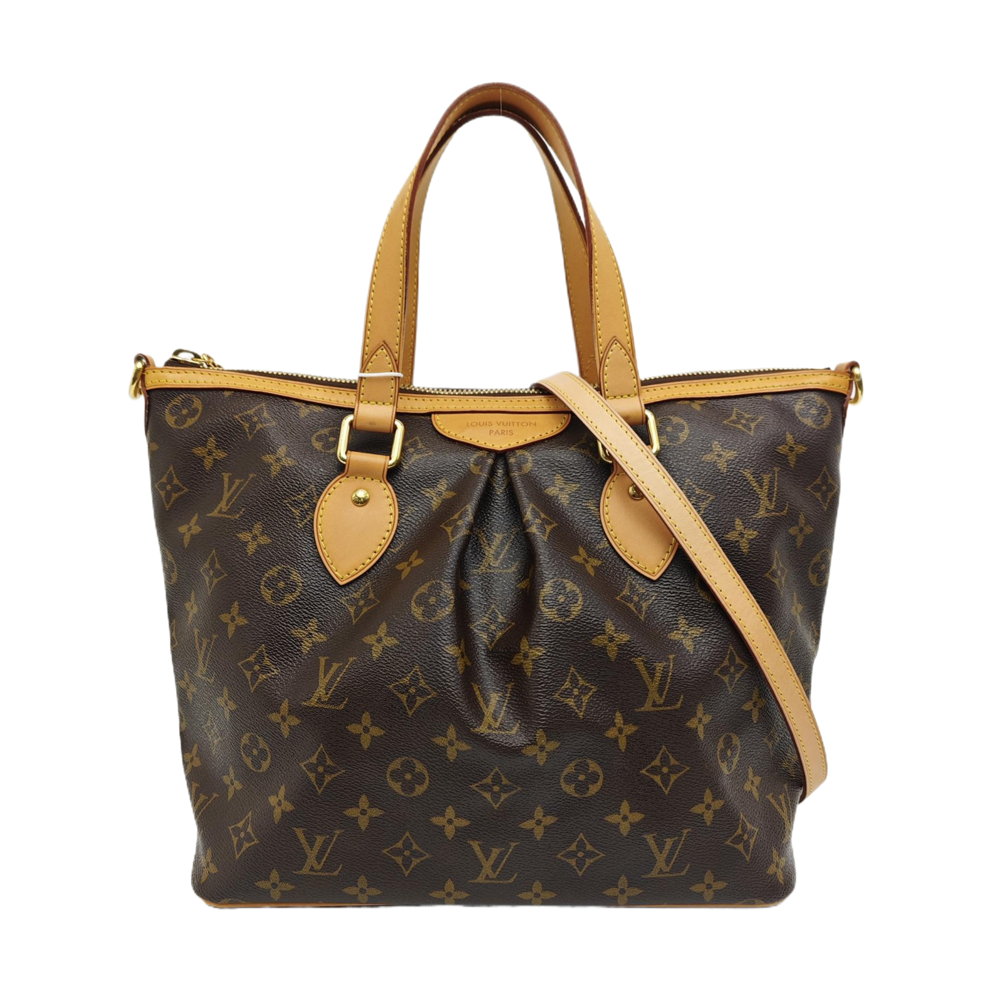 PALERMO PM Monogram Coated Canvas Brown