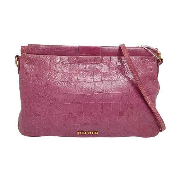 Calfskin Shoulder Bag Purple