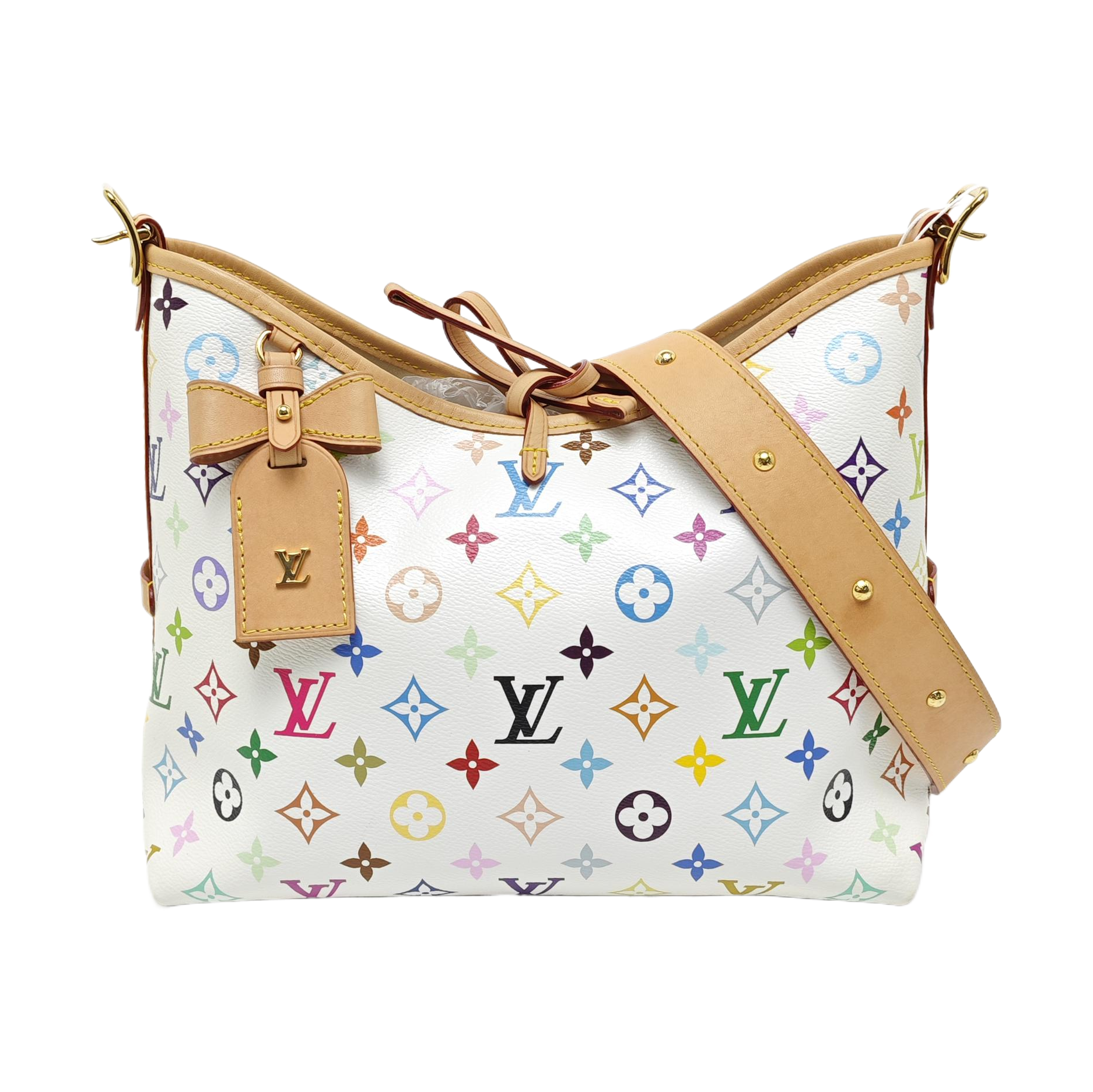 LV × TM CARRYALL PM Monogram Coated Canvas White