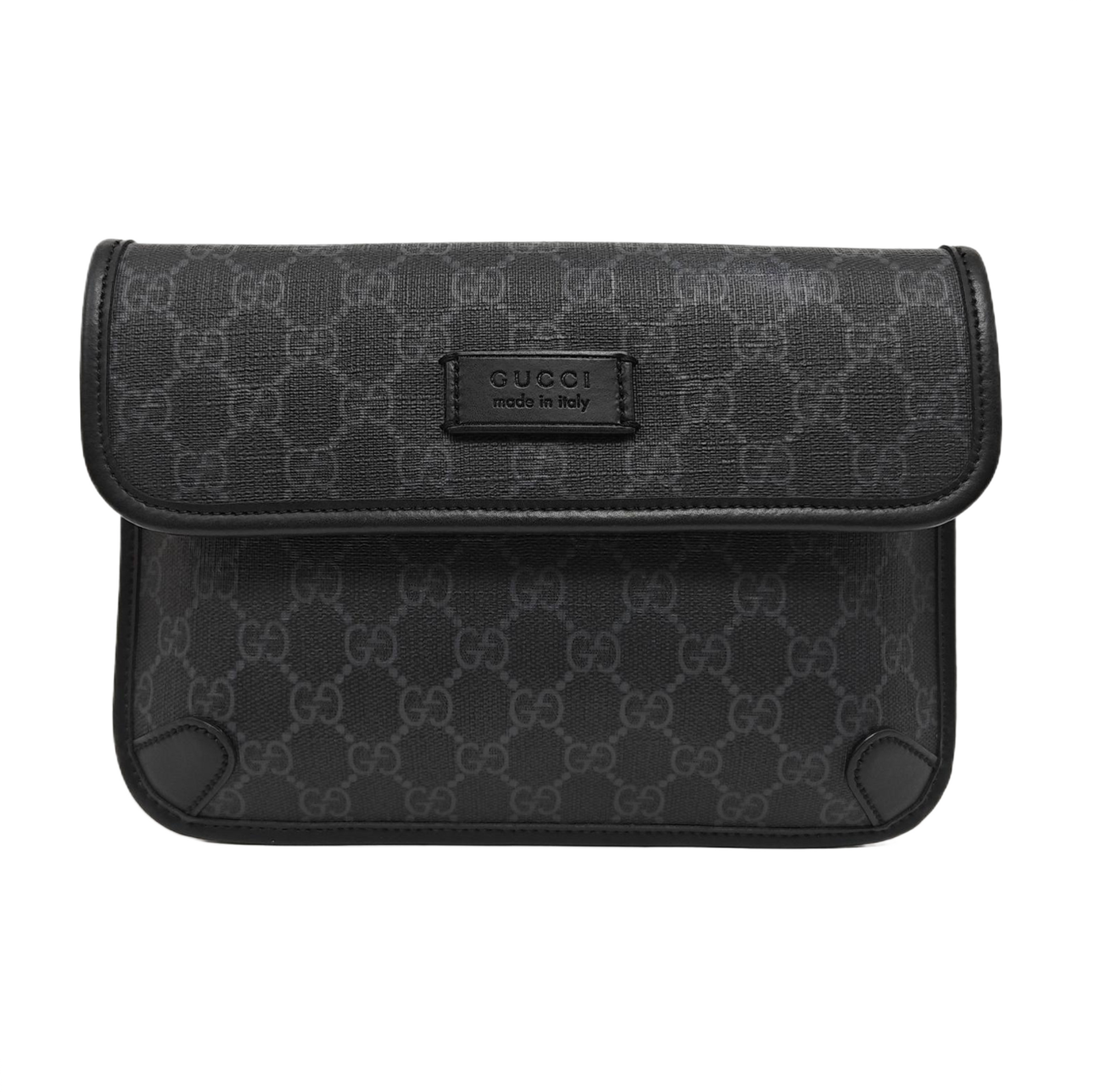 Neo Vintage Monogram Coated Canvas Black