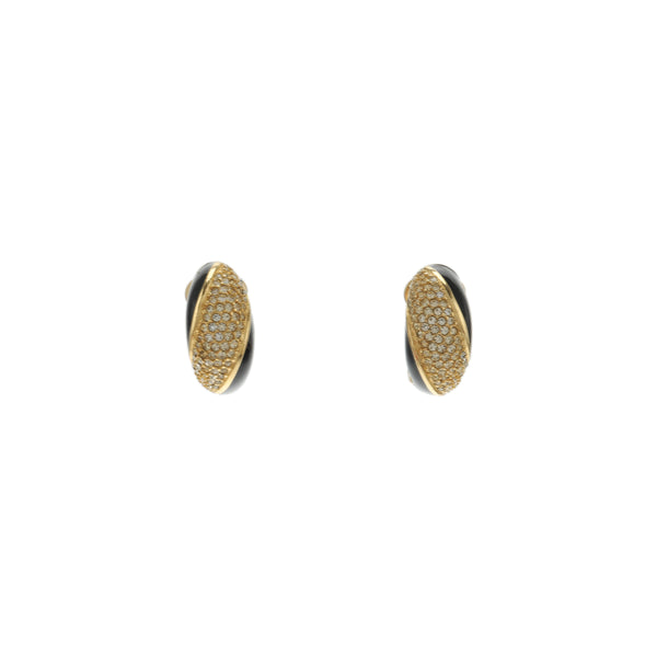 Metal Gold Clip On Earrings