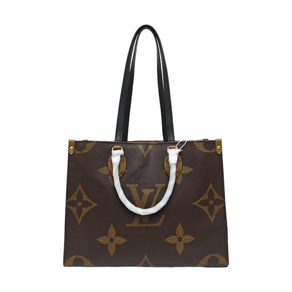 ONTHEGO MM Monogram Coated Canvas Brown