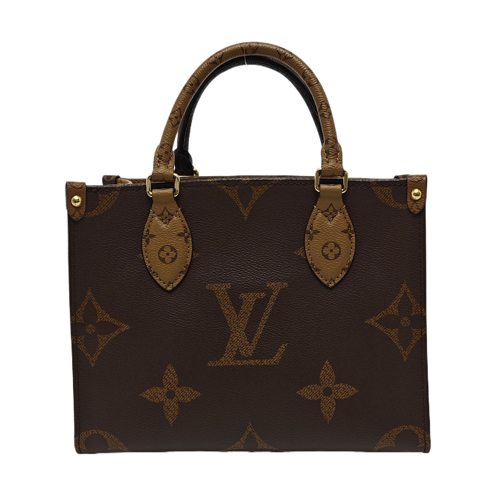 ONTHEGO PM Monogram Coated Canvas Brown