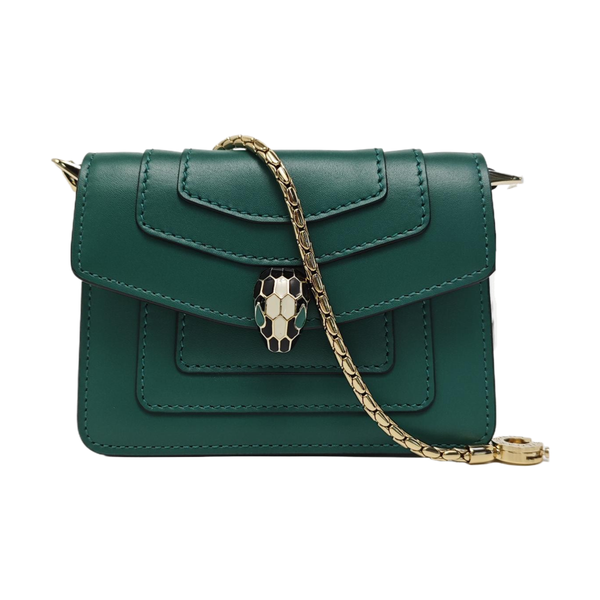 SERPENTI FOREVER Quilted Calfskin Green