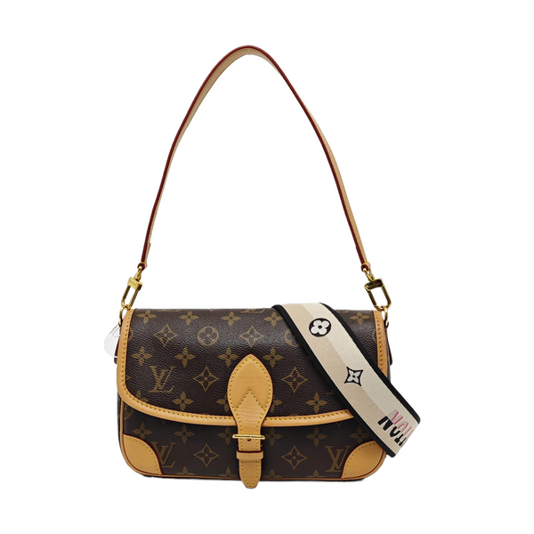 DIANE Monogram Coated Canvas Brown