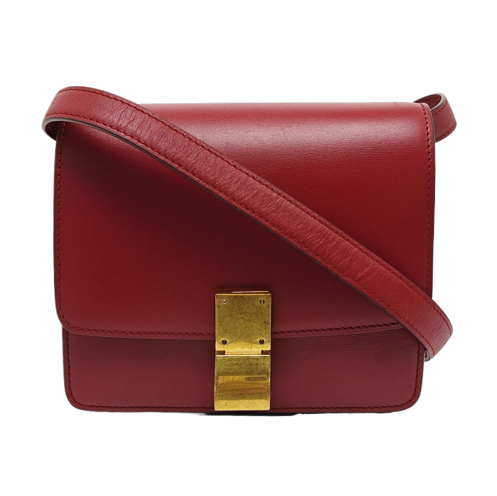 CLASSIC BOX Mini Calfskin Red