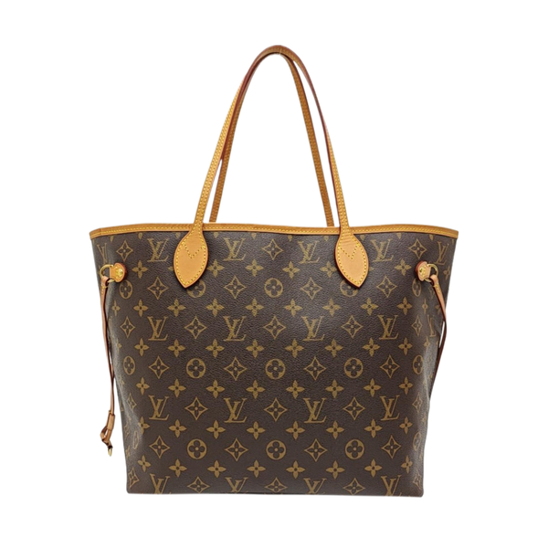 NEVERFULL MM Monogram Coated Canvas Brown
