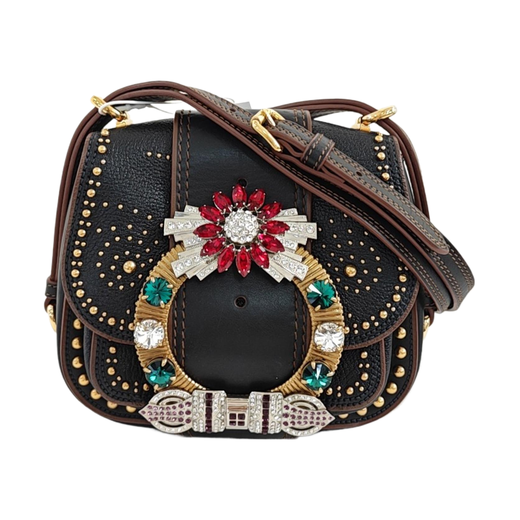 Miu Lady Calfskin Black
