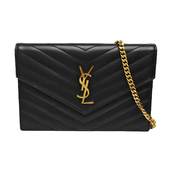 MONOGRAM WOC Chevron Calfskin Black