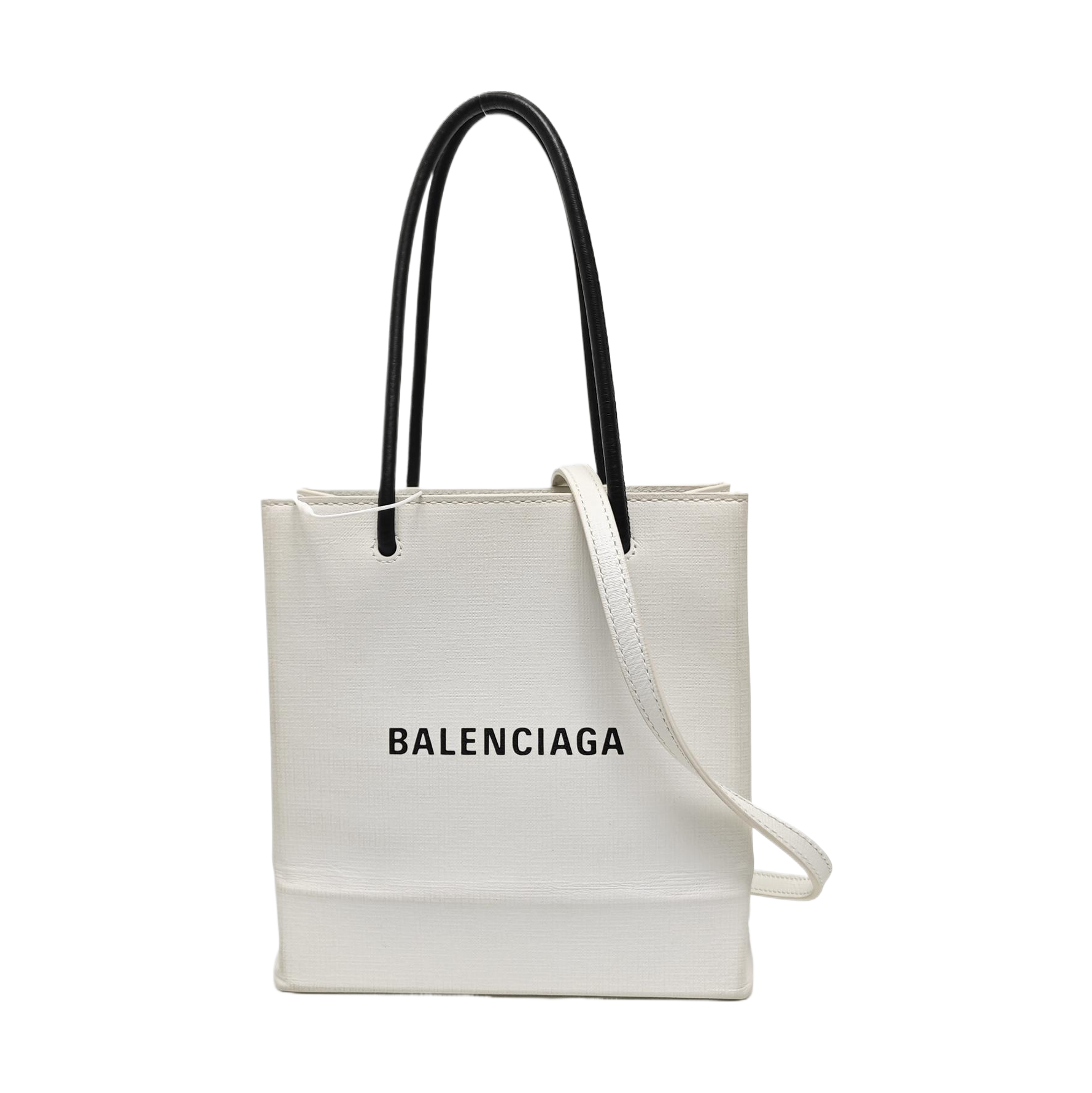 Shopping Bag Super Mini Calfskin White