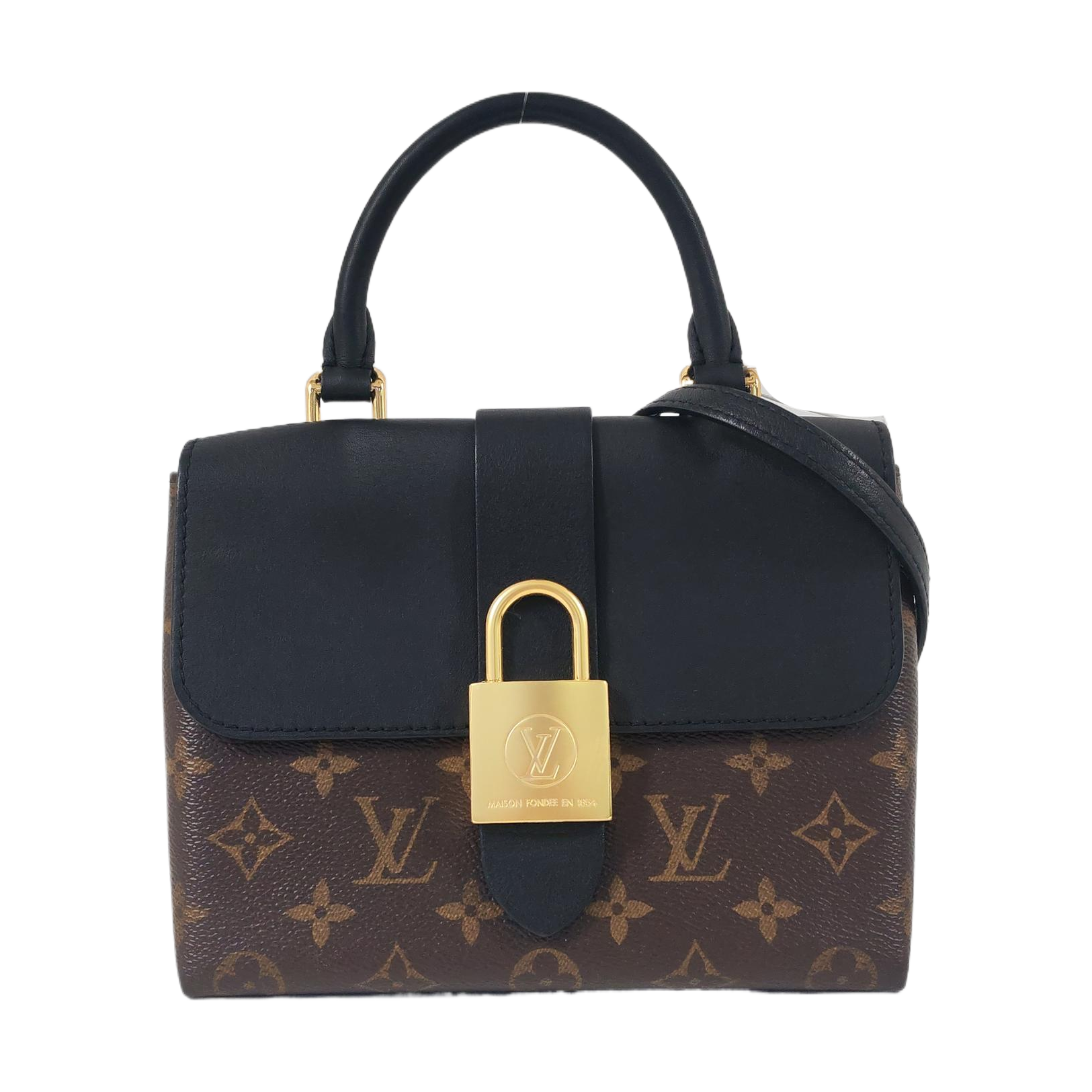 Authenticated pre-owned  LOCKY BB Monogram Coated Canvas Brown - Shoulder Bag at Looply