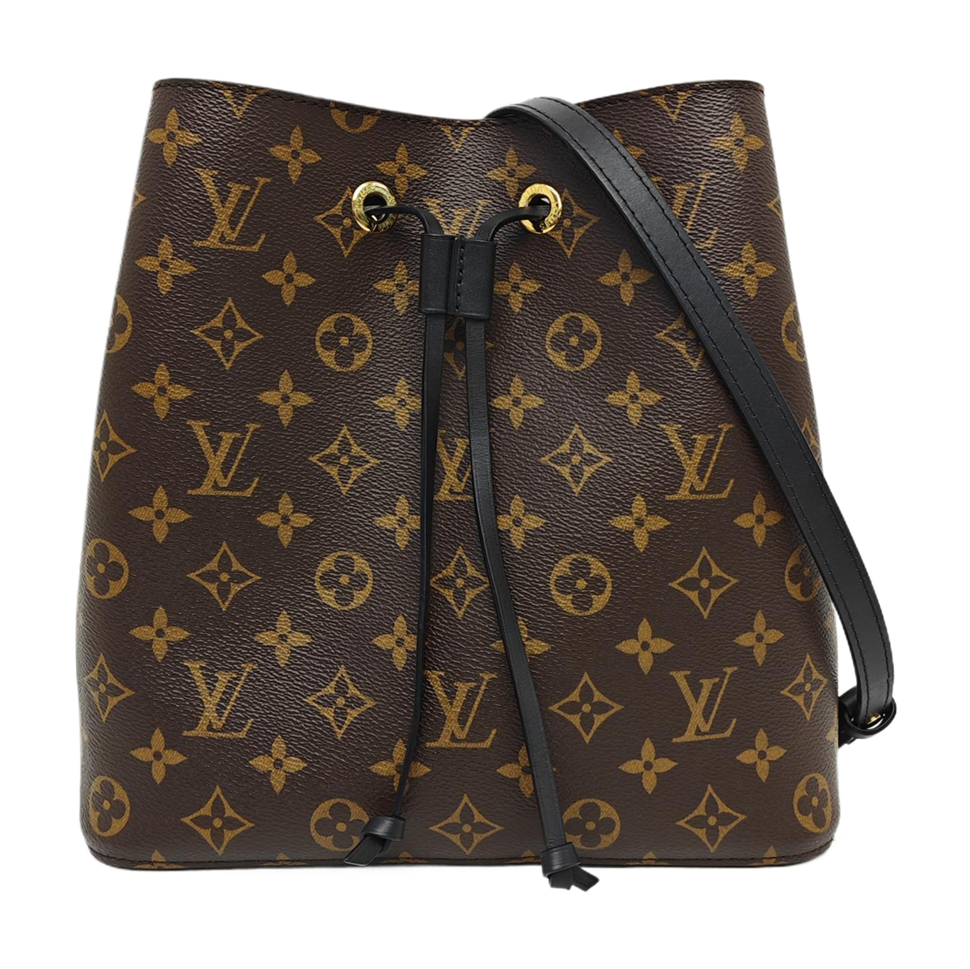 NÉONOÉ MM Monogram Coated Canvas Brown