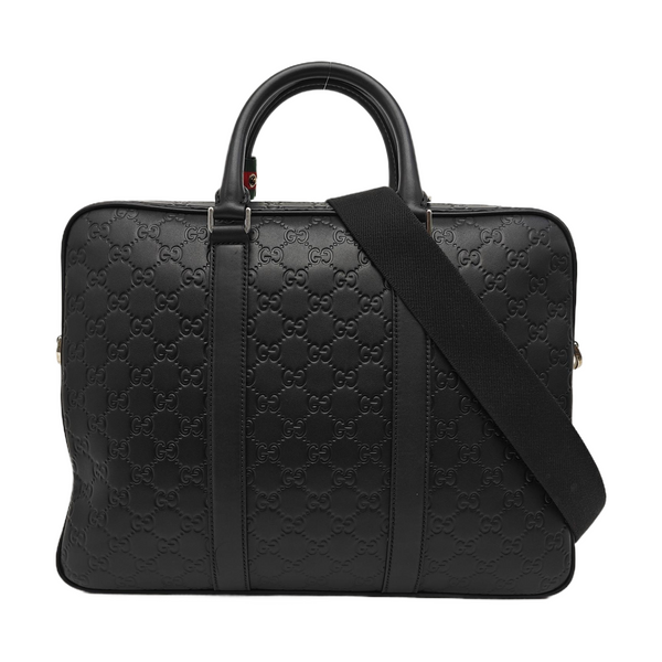 Signature Monogram Calfskin Black