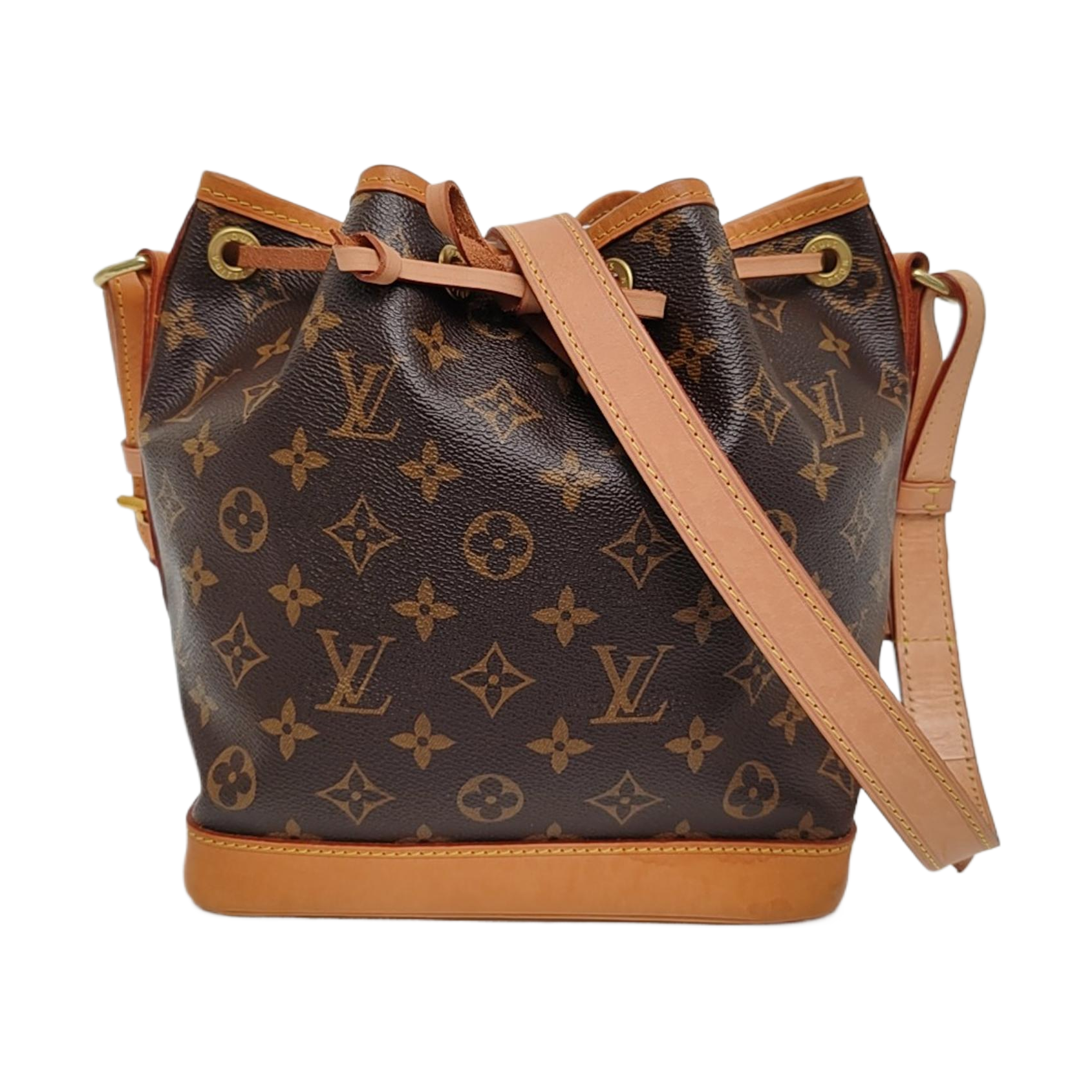 NOÉ BB Monogram Coated Canvas Brown