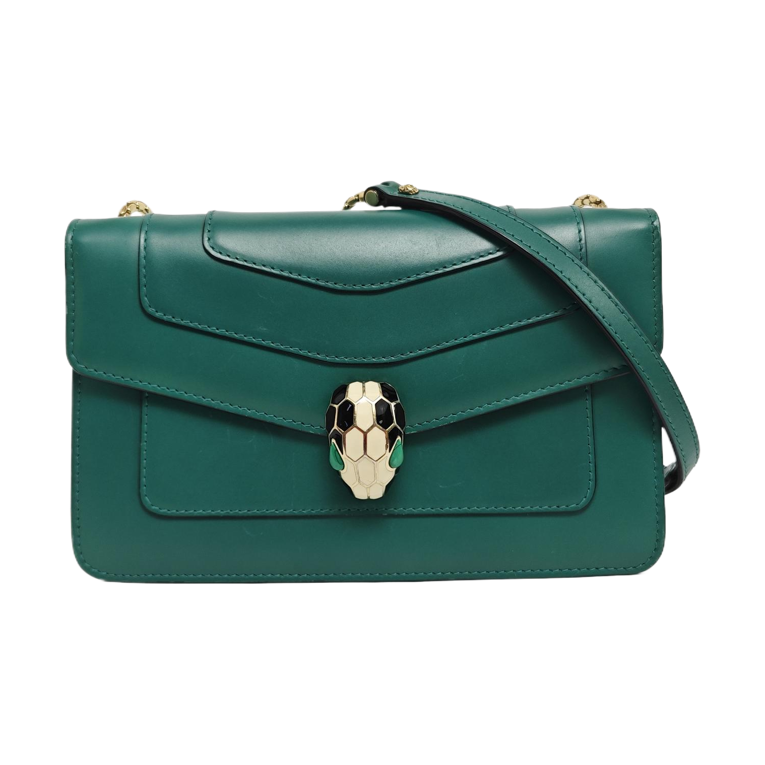 SERPENTI FOREVER Small Calfskin Green