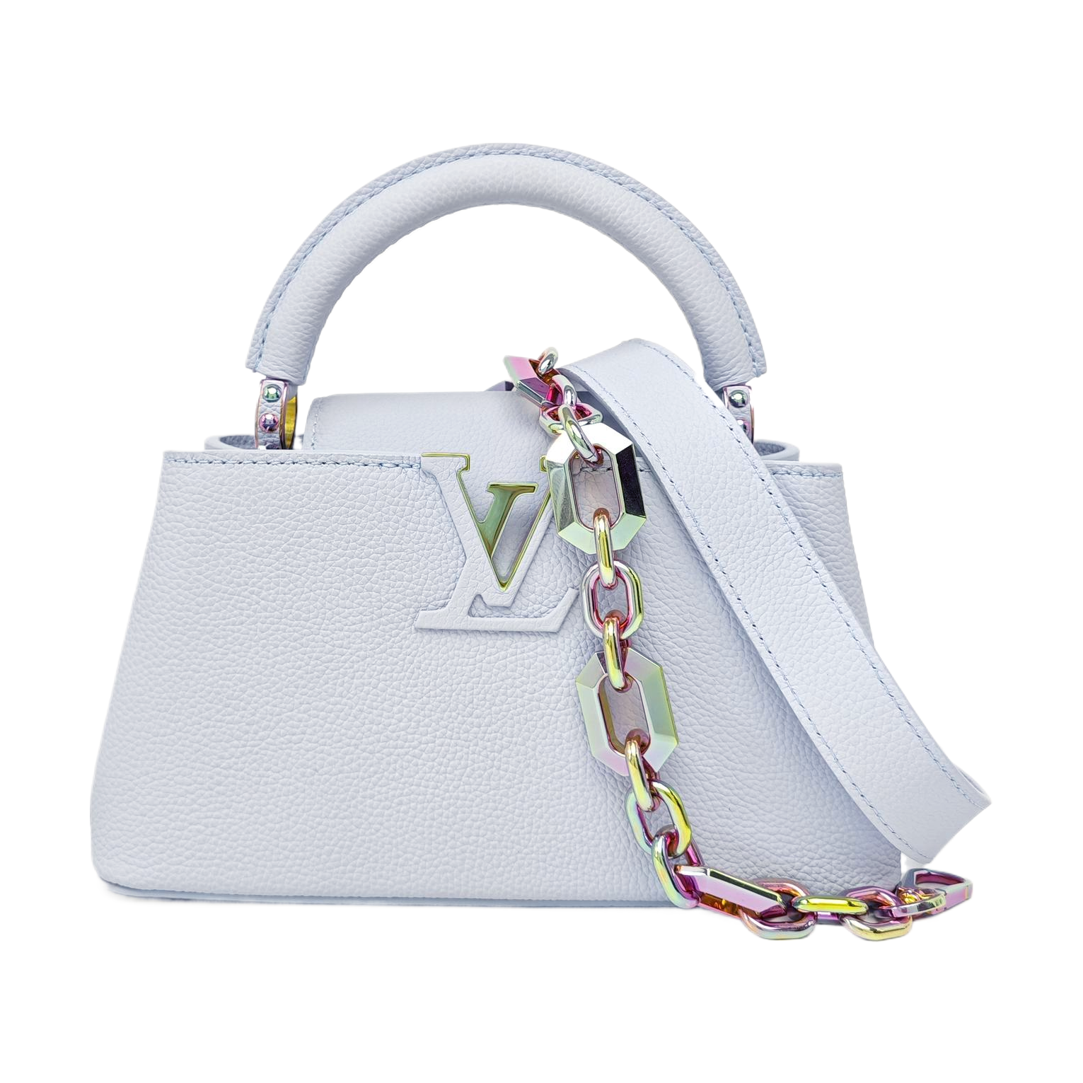 CAPUCINES Mini Calfskin Blue