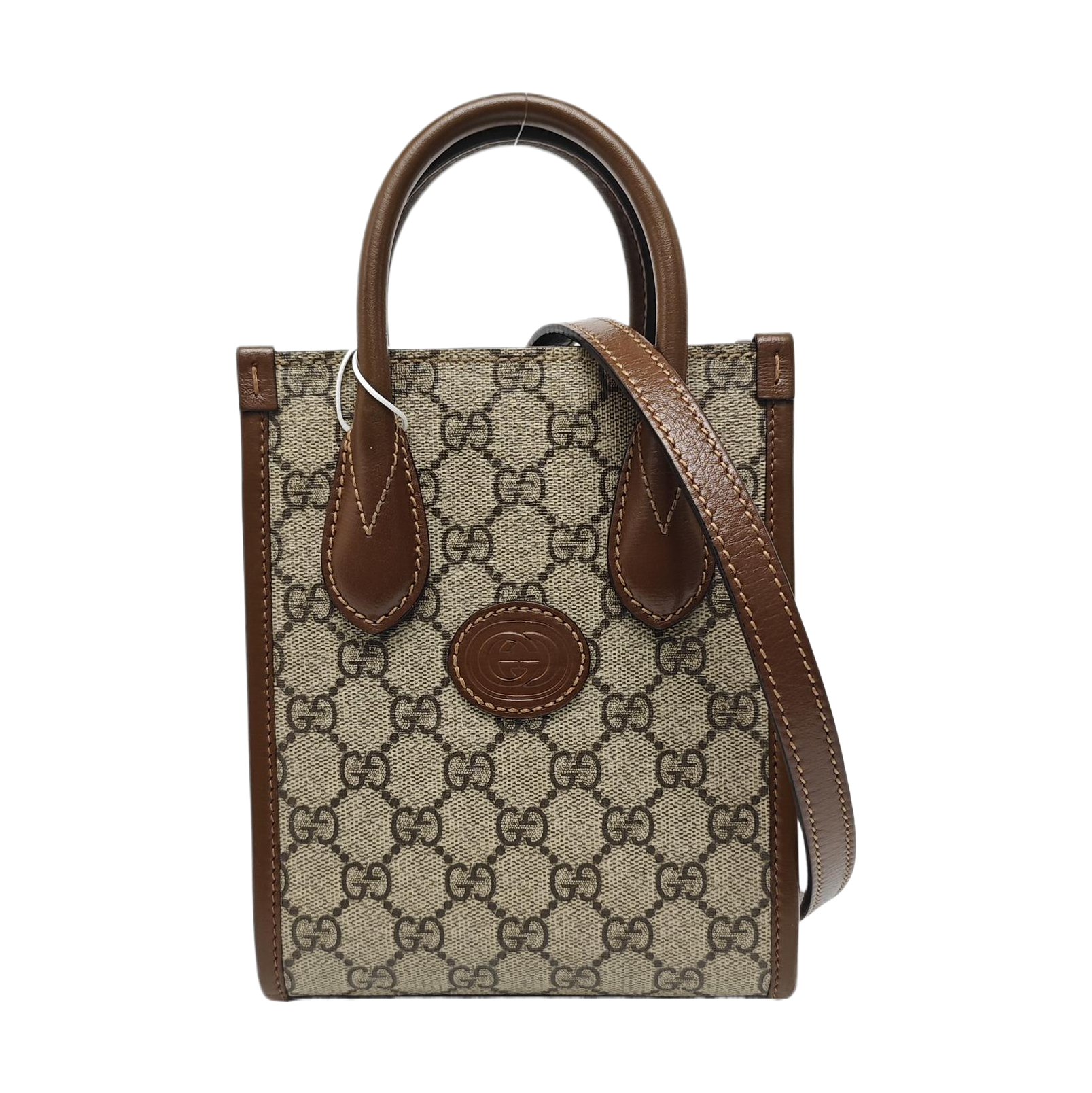 Retro Mini Monogram Coated Canvas Beige