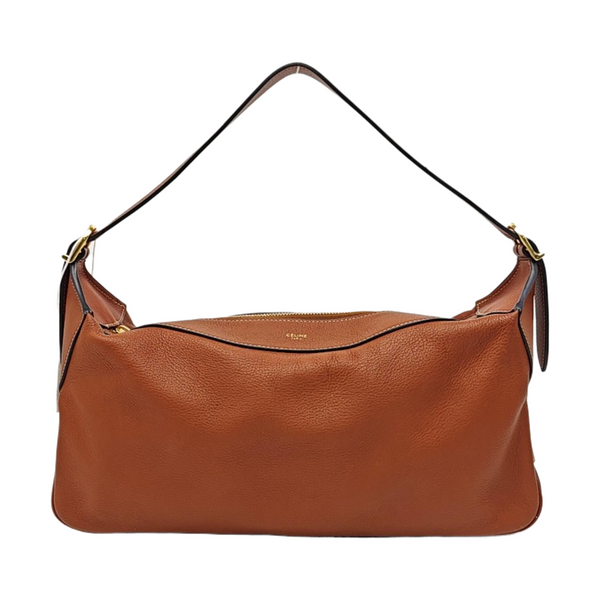 Calfskin Top Handle Bag Brown