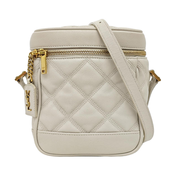80'S VANITY Quilted Calfskin White