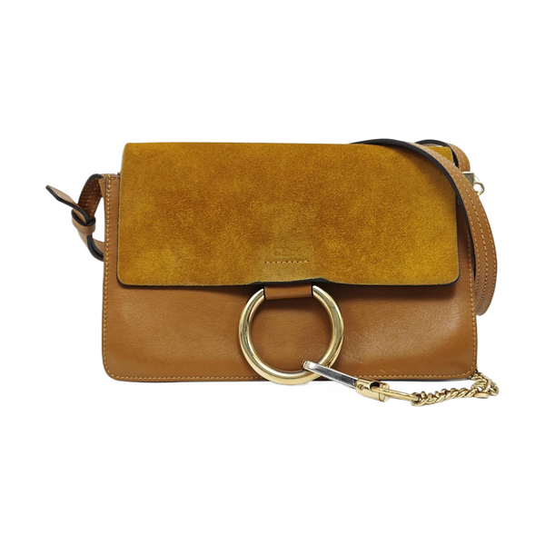 Faye Small Calfskin Brown