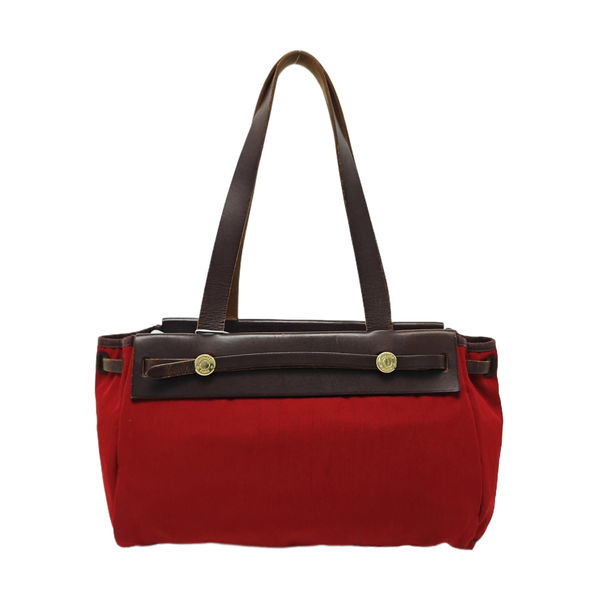 Herbag Cabas Small Canvas Red
