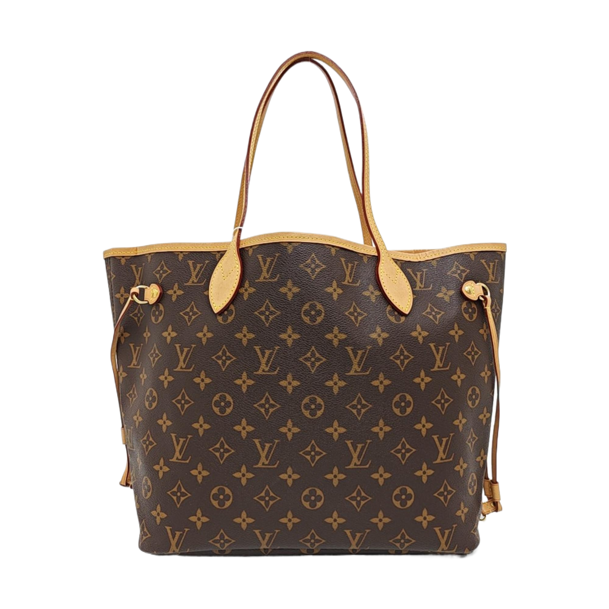 NEVERFULL MM Monogram Coated Canvas Brown