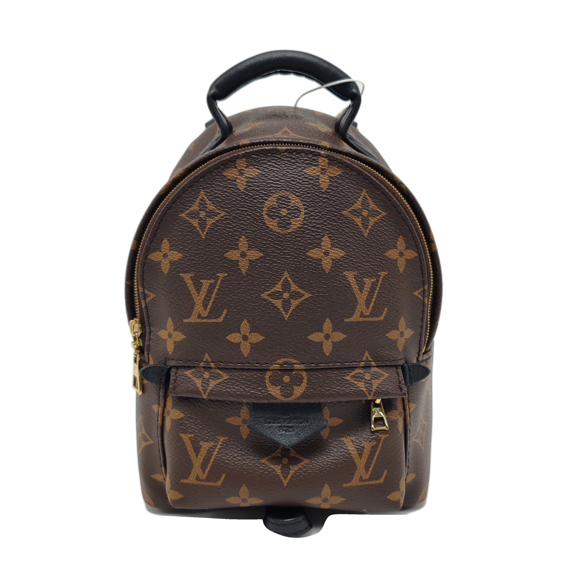 PALM SPRINGS Mini Monogram Coated Canvas Brown