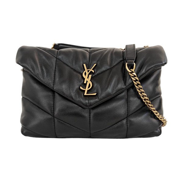 PUFFER Small Quilted Lambskin Black