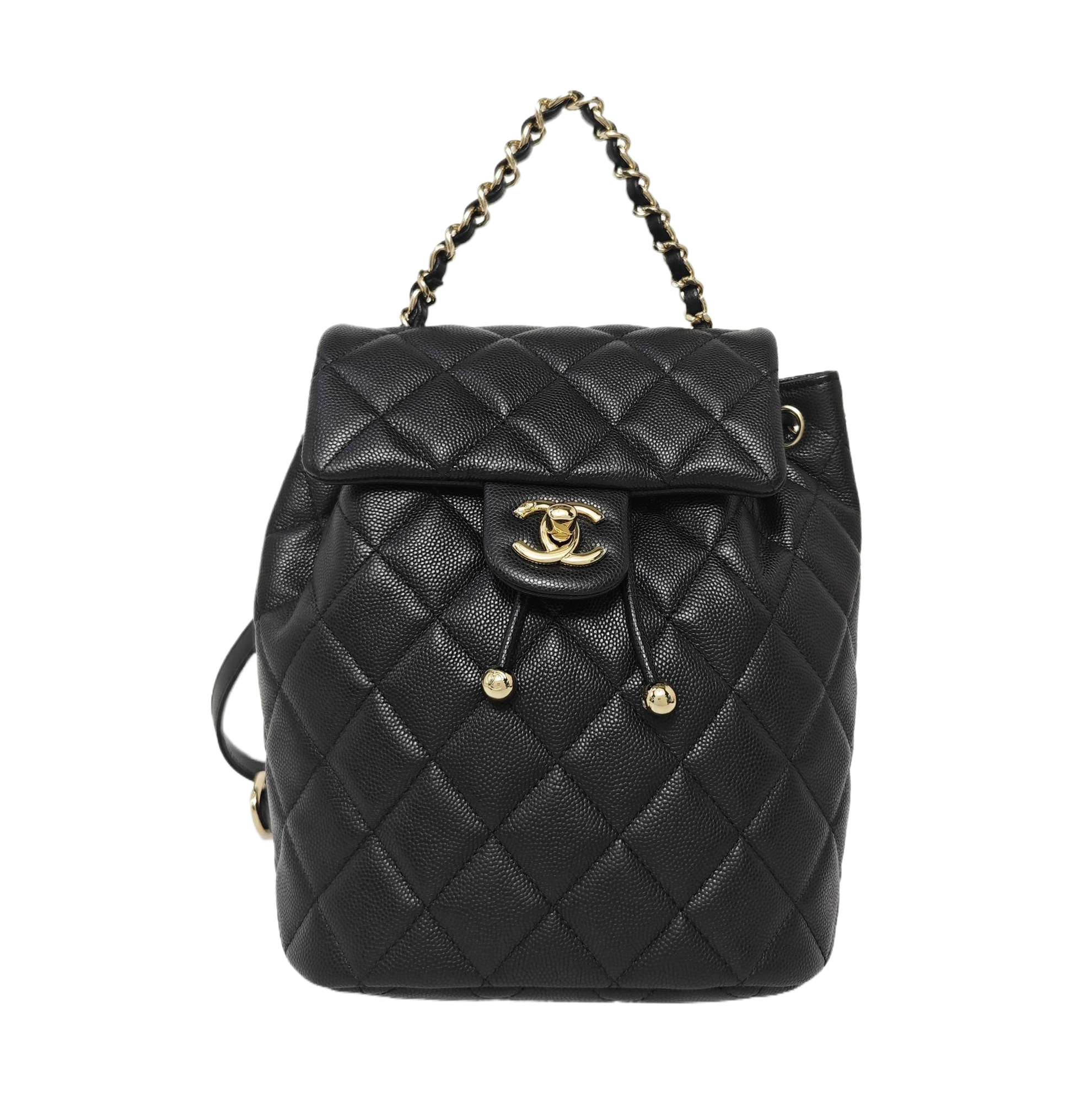 URBAN SPIRIT Small Quilted Grained Calfskin Black