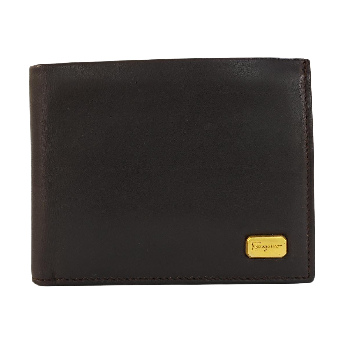 Calfskin Wallet Super Mini Brown