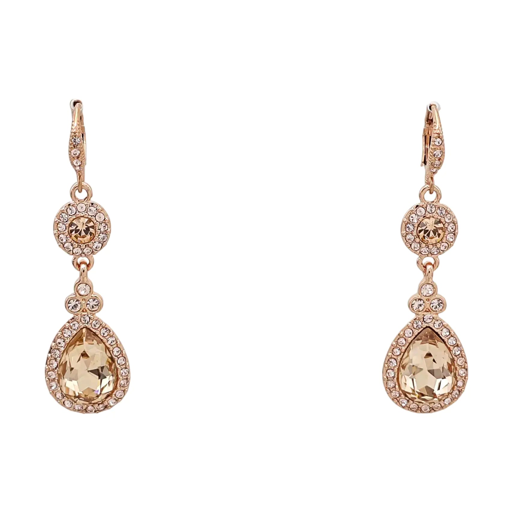 Metal Rose Gold Earrings
