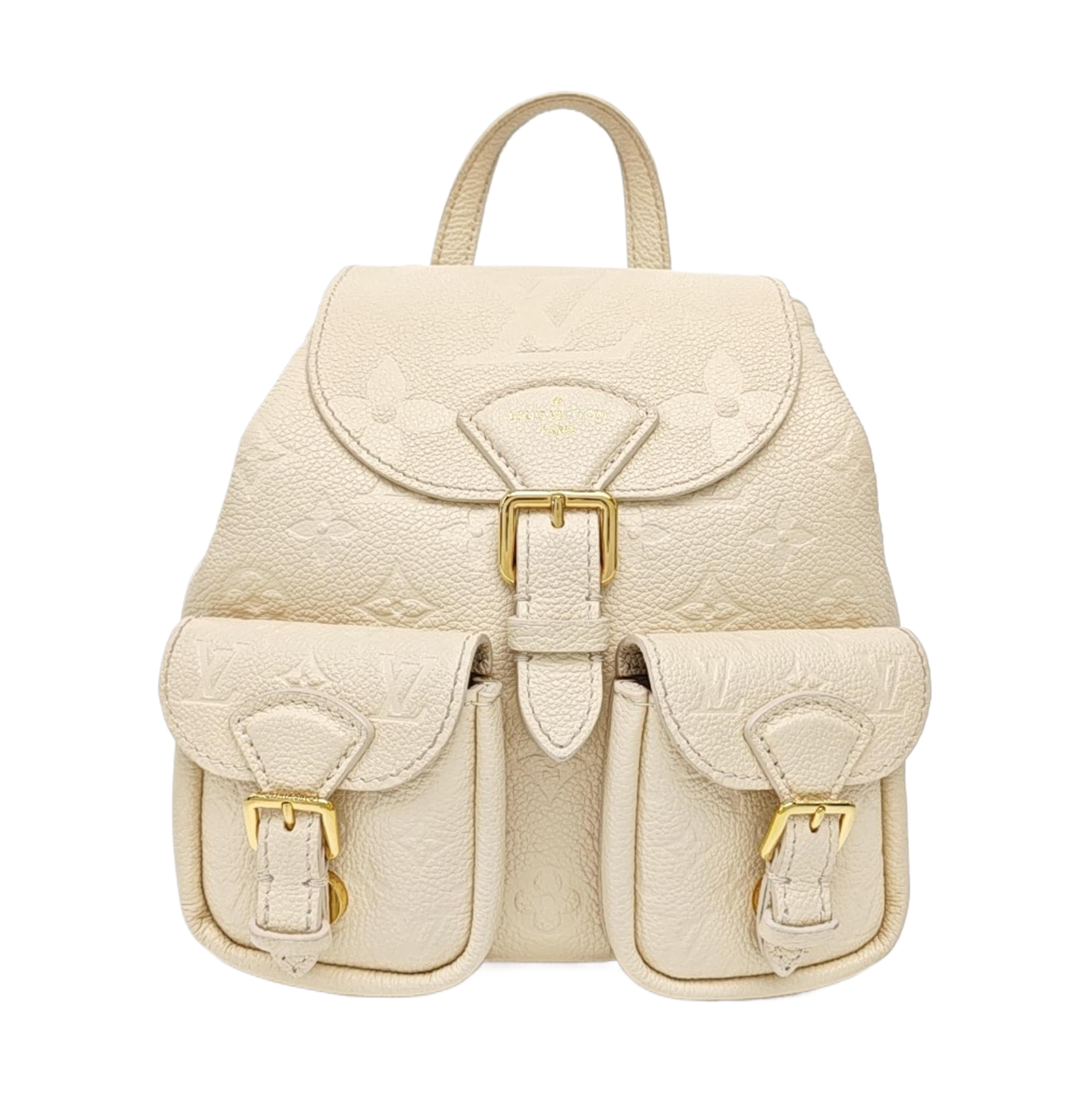 BACKUP Monogram Calfskin White