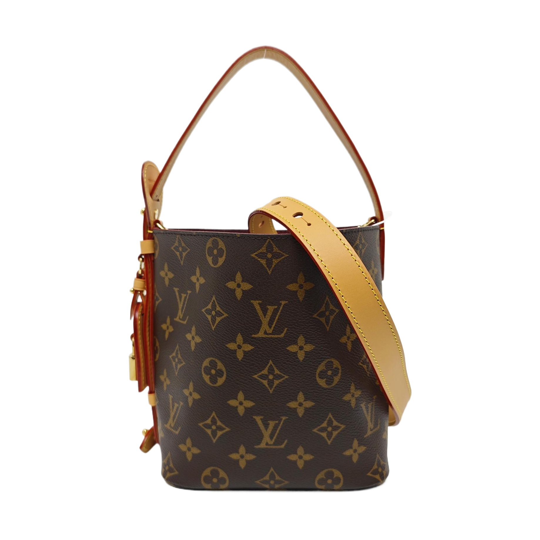 ALL IN Monogram Coated Canvas Brown