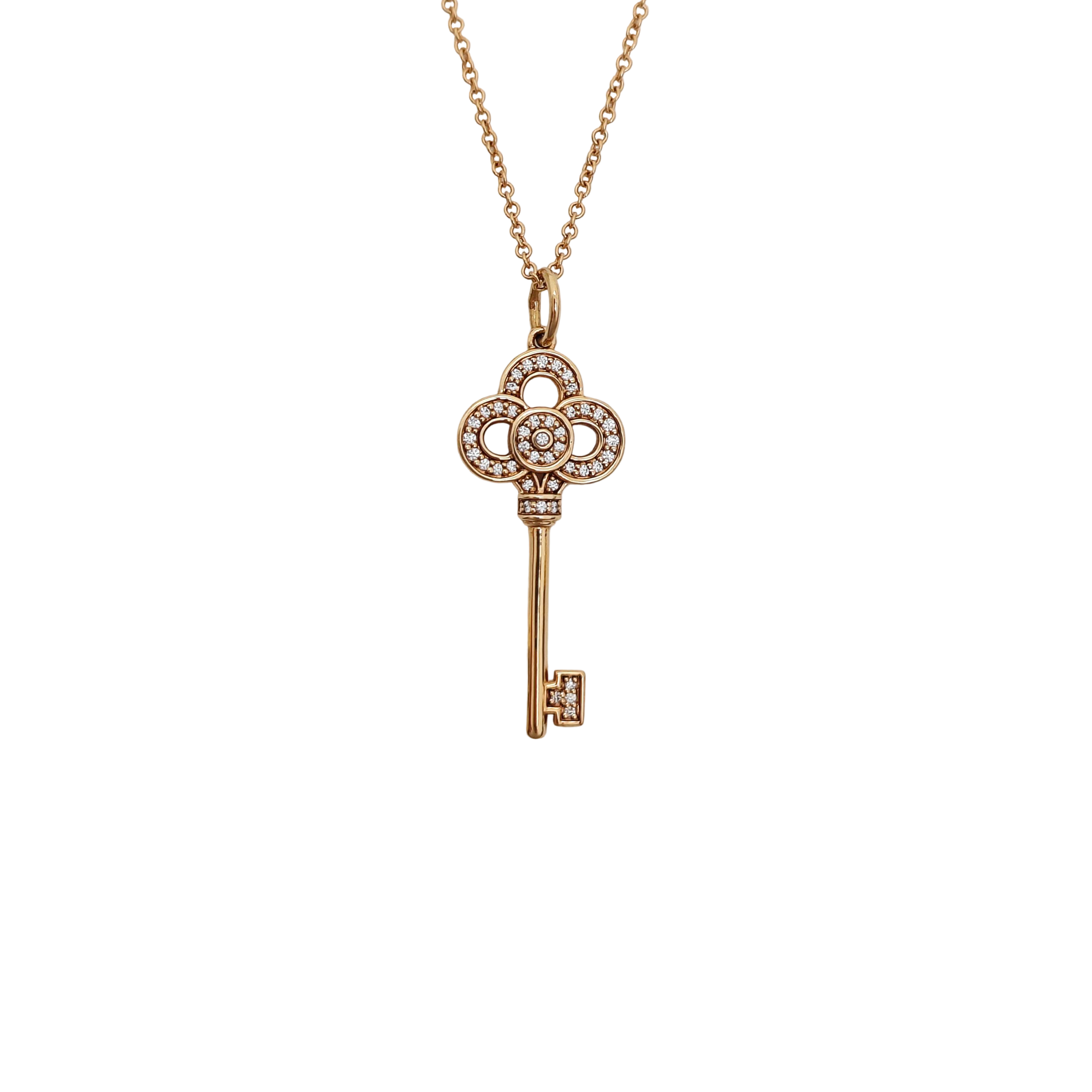 Tiffany Keys 18k Rose Gold Necklace